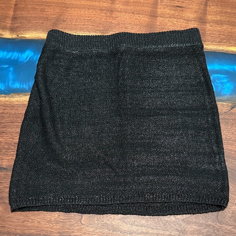 wild fable Black Knit Mini Skirt